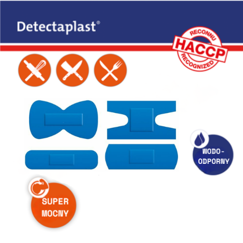 Plastry wykrywalne mix 100szt