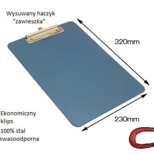 Wykrywalna podkładka z klipsem